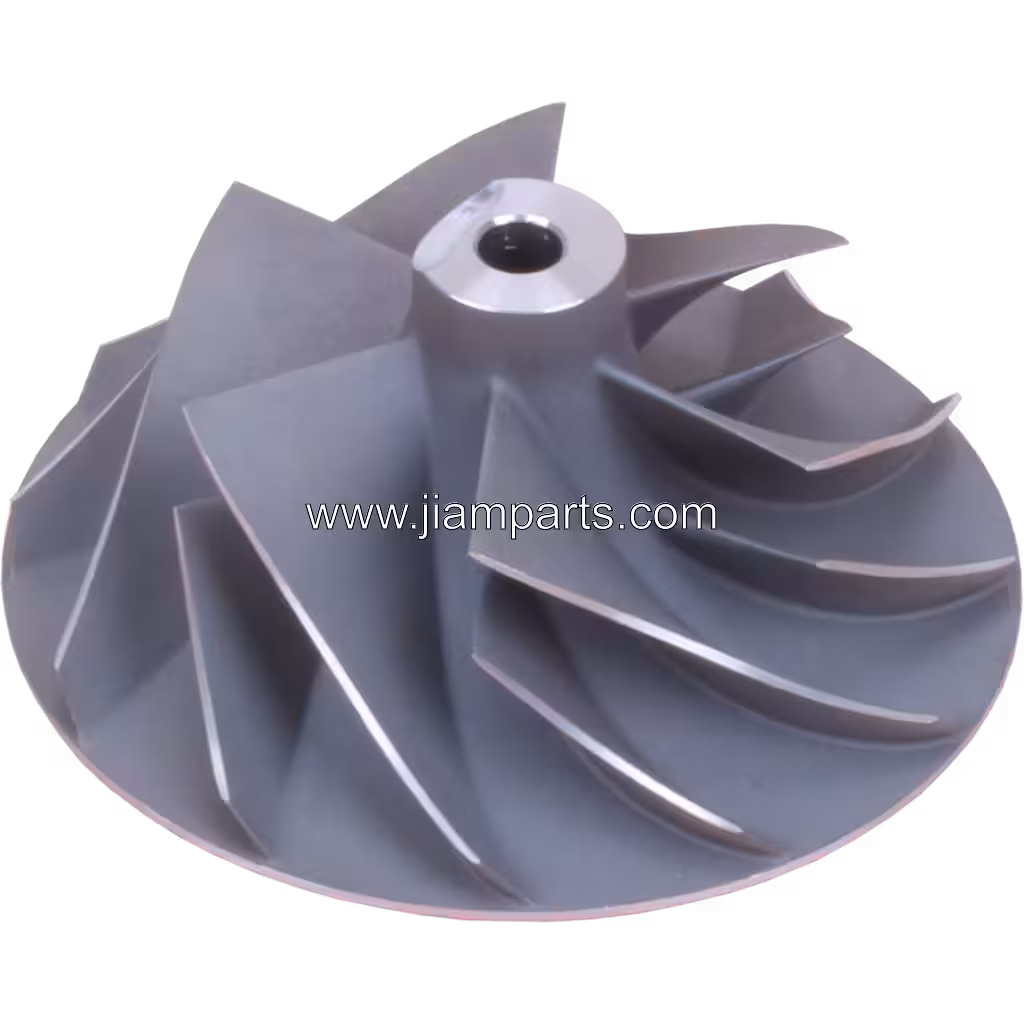 4035651 aftermarket compressor wheel — top three-quarter view